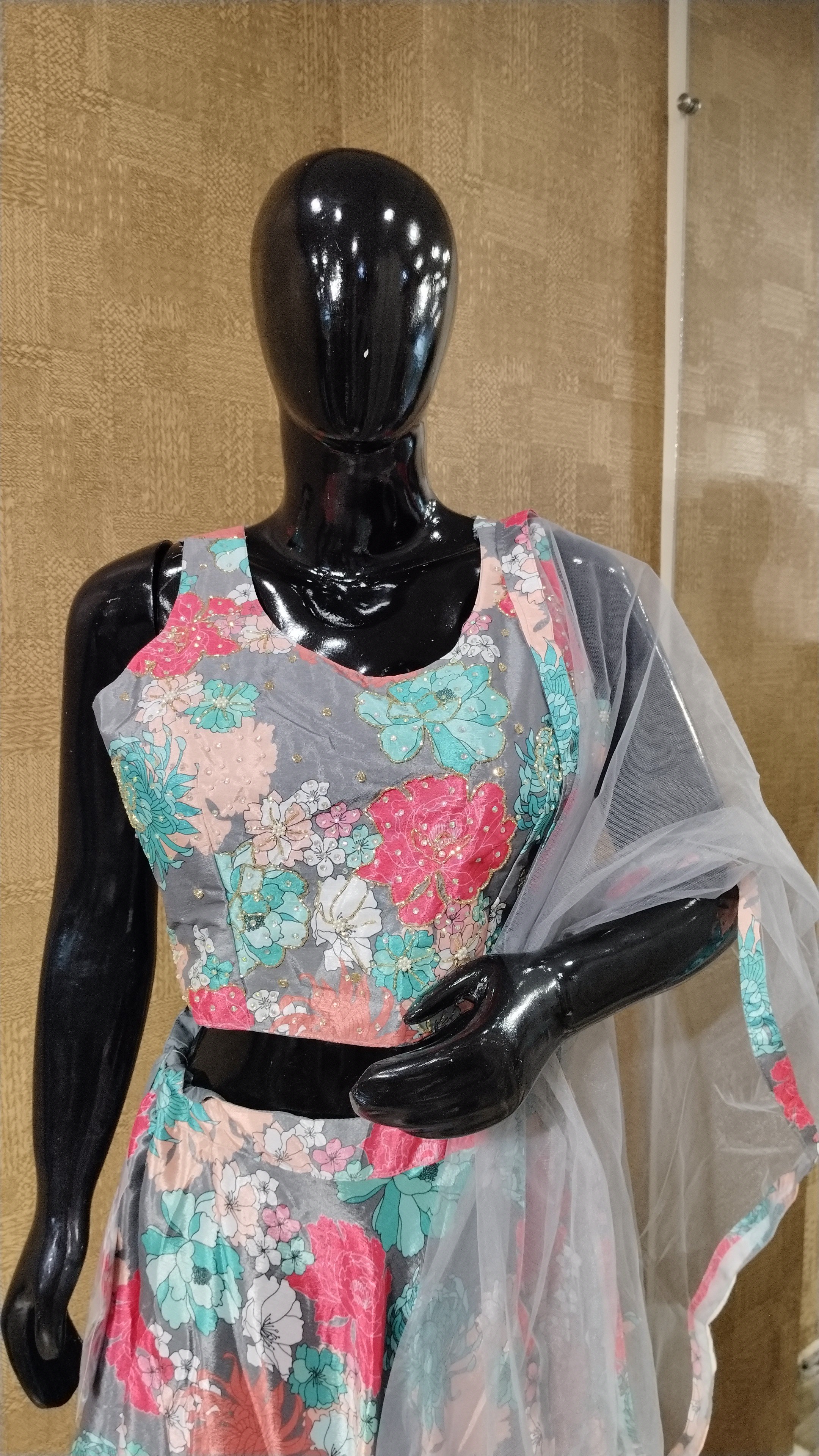 Floral Printed Lehenga Set