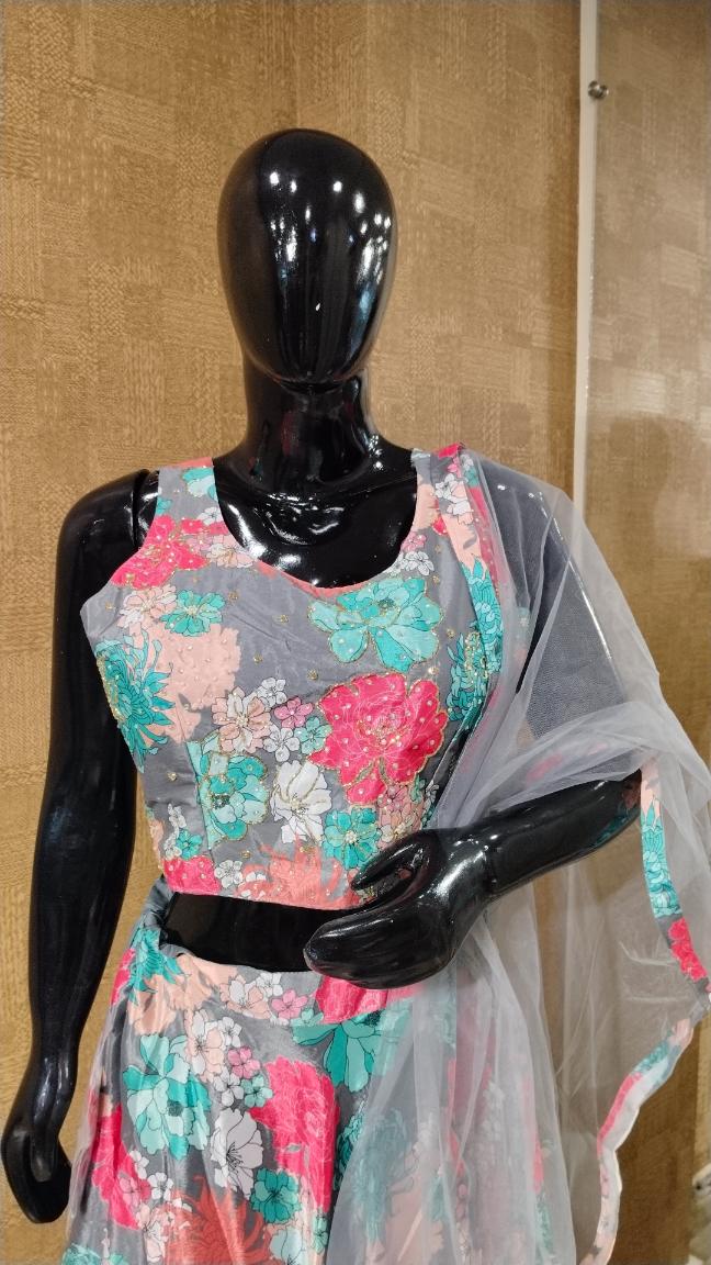 Floral Printed Lehenga Set