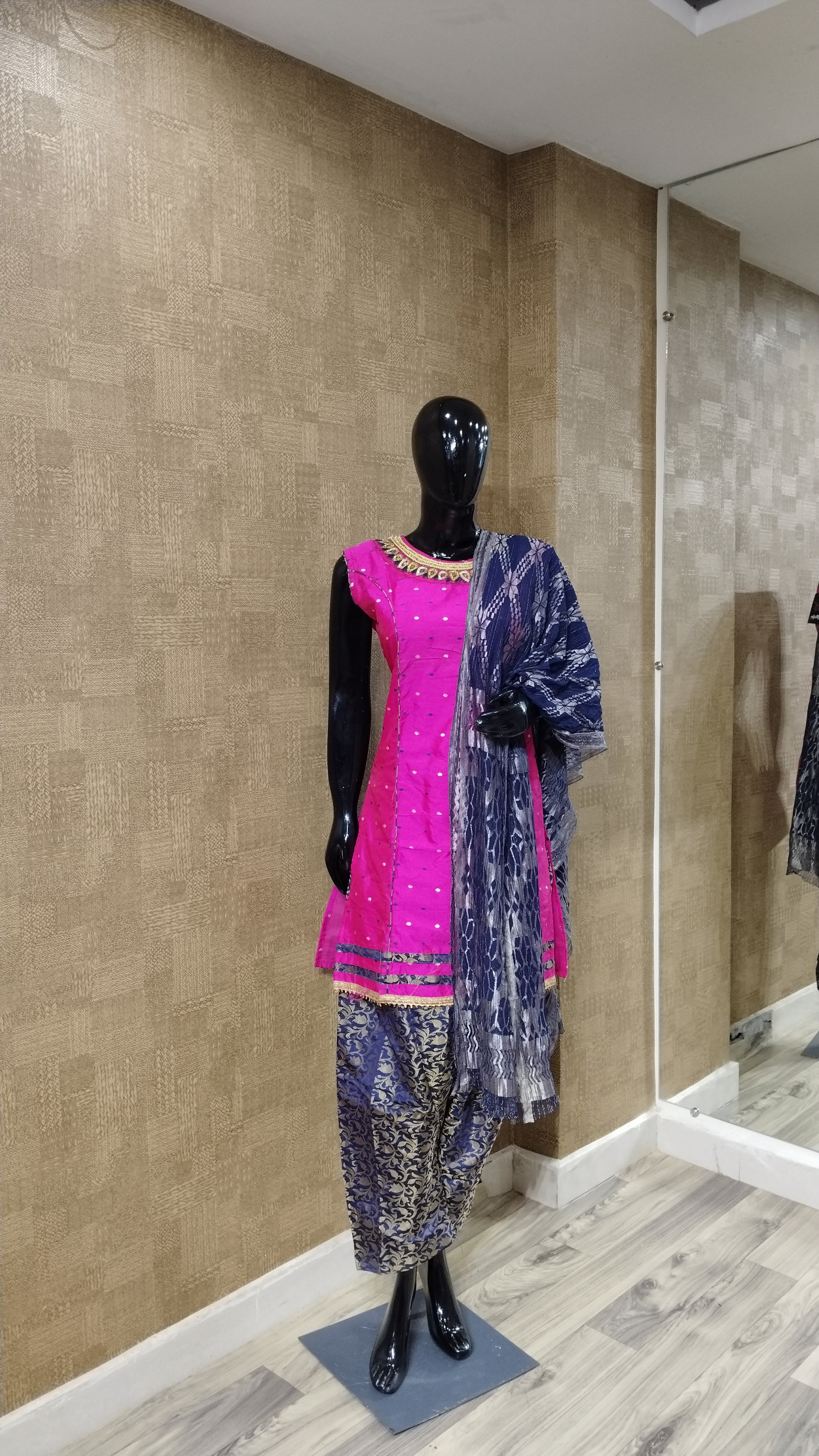 Pink Kurta with Patiala