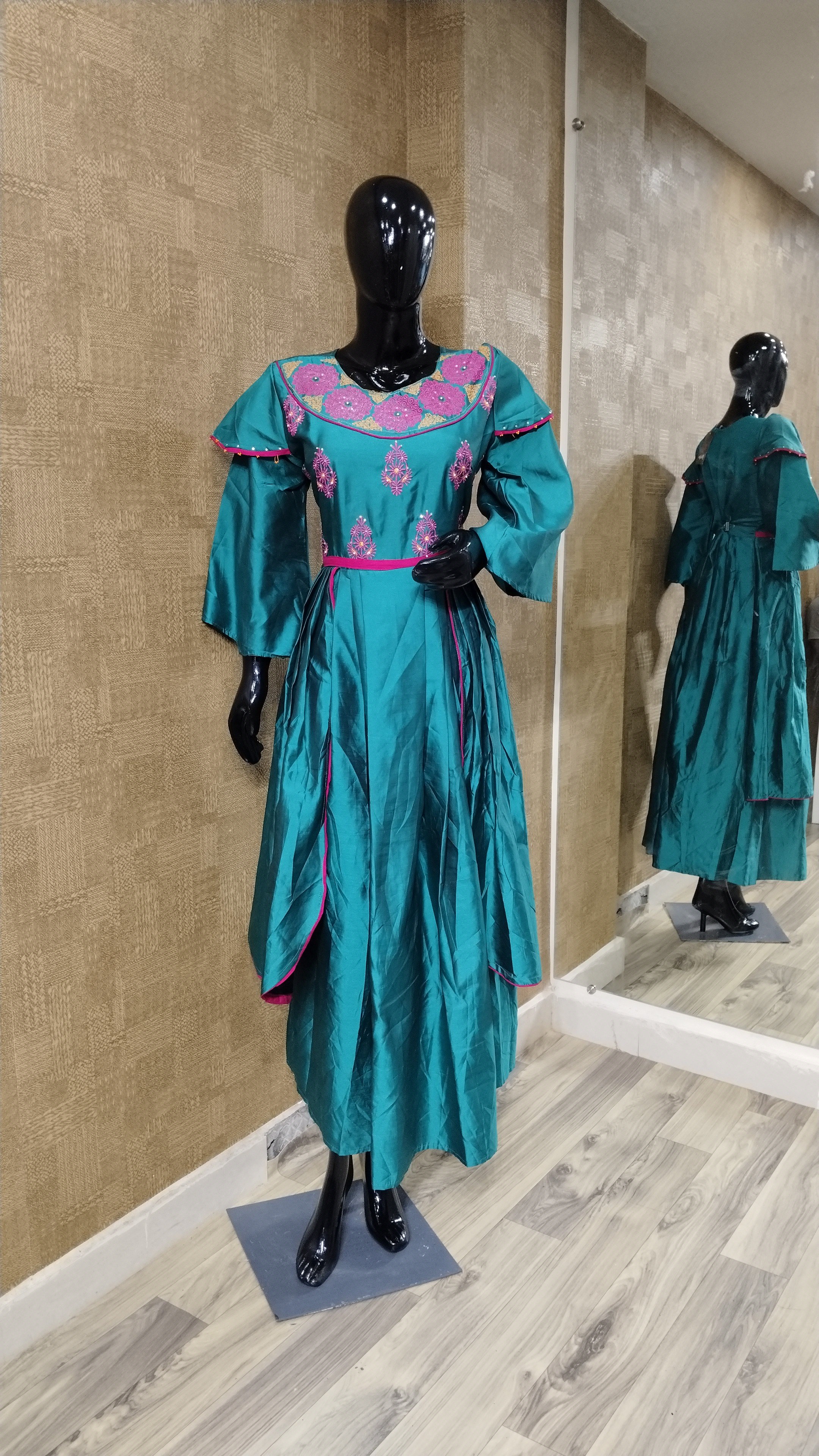 Teal Silk Tunic