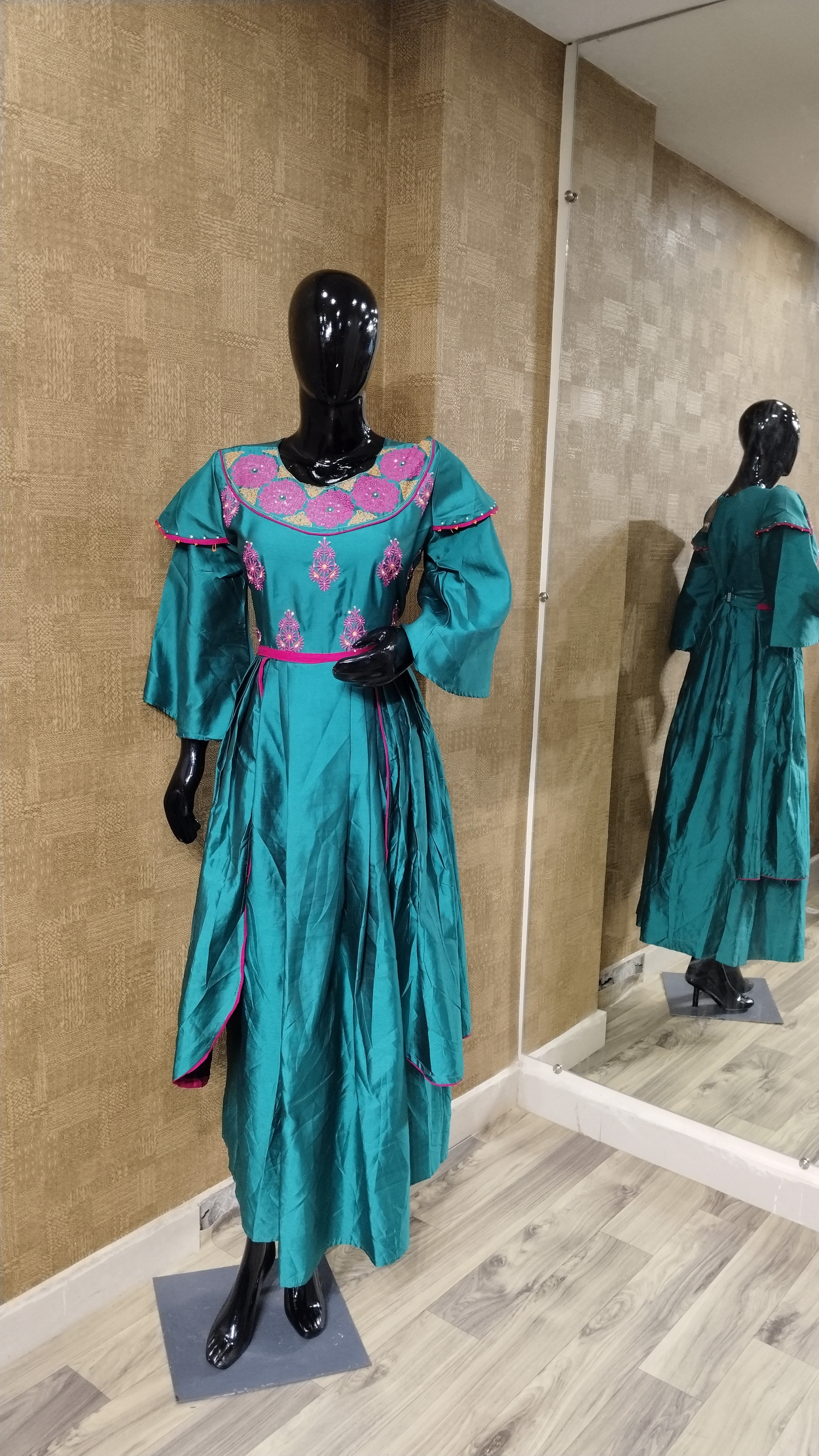 Teal Silk Tunic