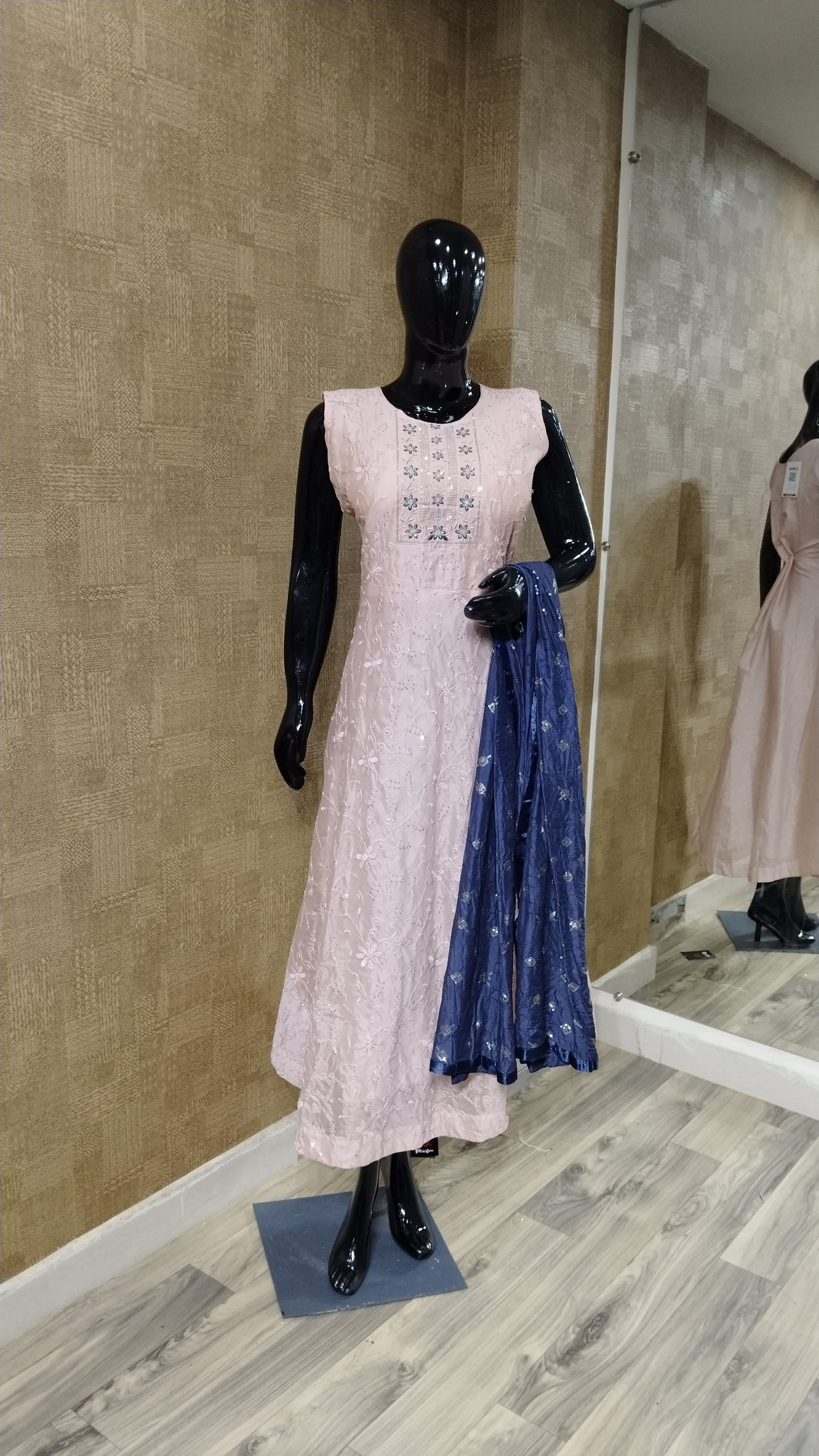 Pink-Colored A-line Kurti