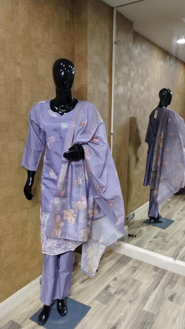 Lavender Floral Suit Set