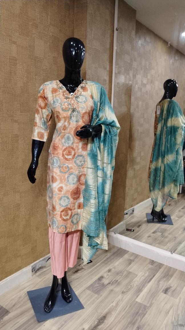 Peach/Beige Suit Set