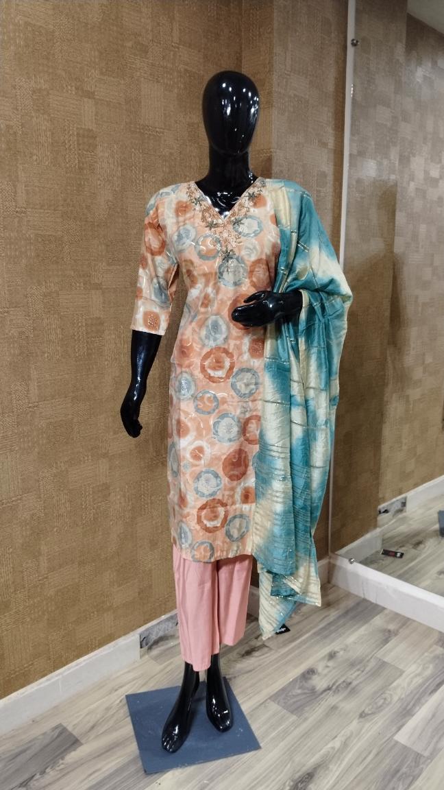 Peach/Beige Suit Set