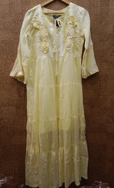 White Midi-Length Dress